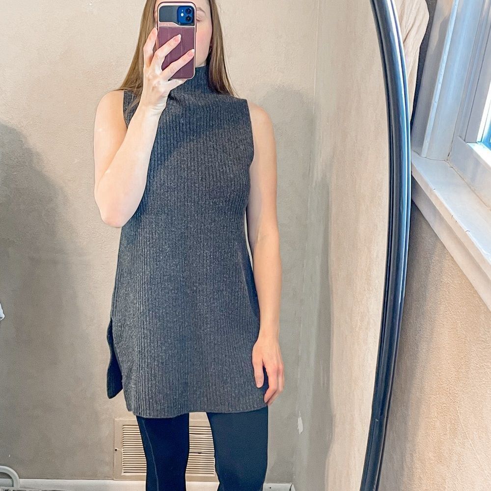 Theory Embree Charmant Mock Neck Sweater M